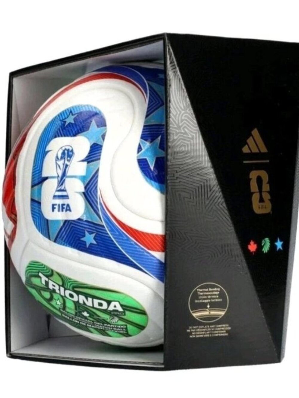 adidas World Cup 2026 Competition Ball - Inspired by la Ola Wave Design, Seamles